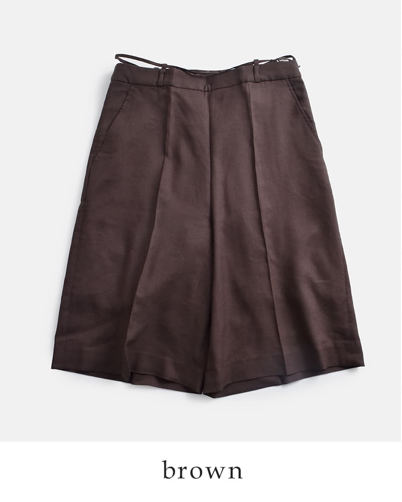 anuke アンヌーク リネン ハーフ パンツ Linen Half Pants 62610705