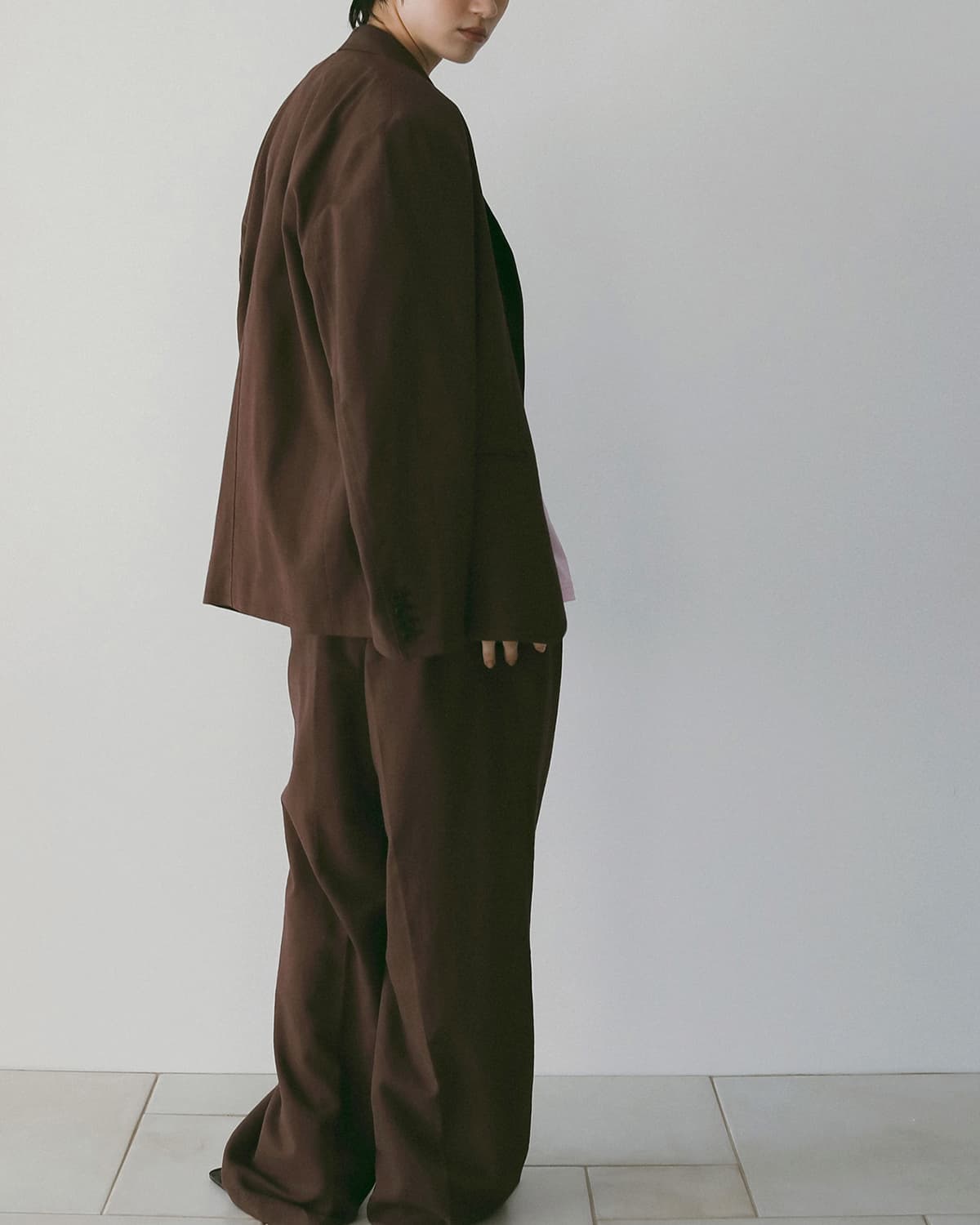 anuke アンヌーク リネン タック ワイドパンツ Linen Tuck Pants