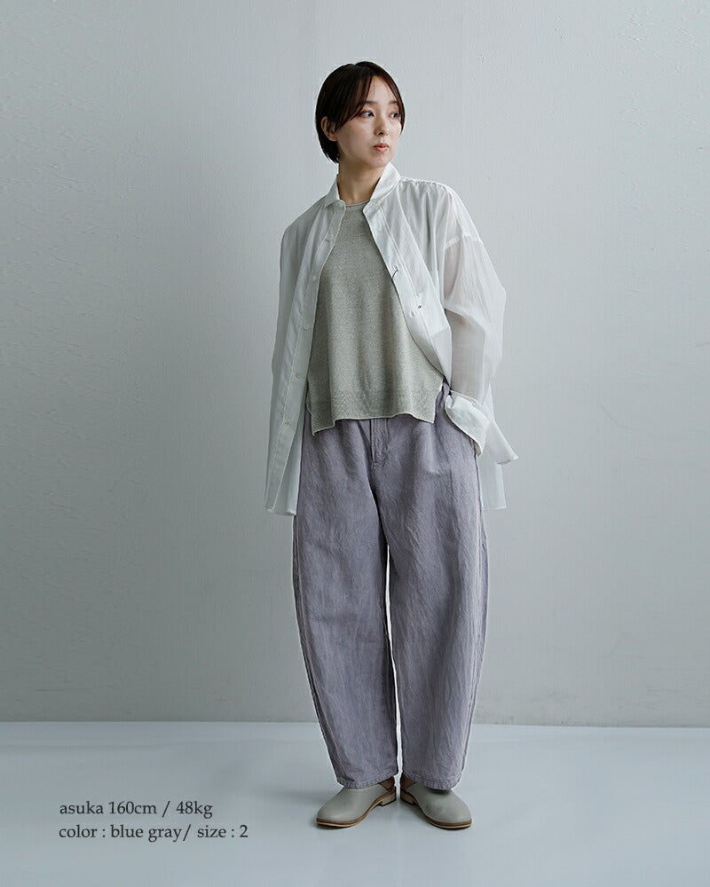 クーポン対象】Vlas Blomme ヴラスブラム コットンリネンツイル ワイド