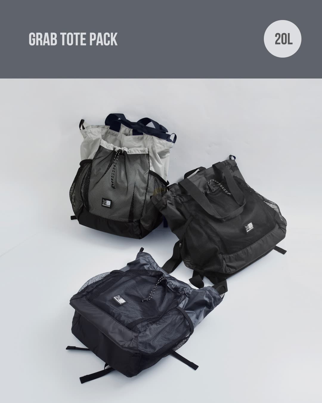 KARRIMOR カリマー 2way グラブ トートパック 20L grab tote pack