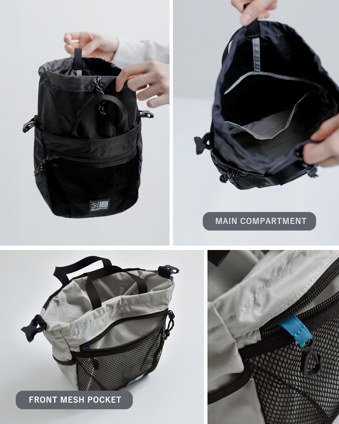 クーポン対象】KARRIMOR カリマー 3way グラブ ミニ キャリー 4L grab