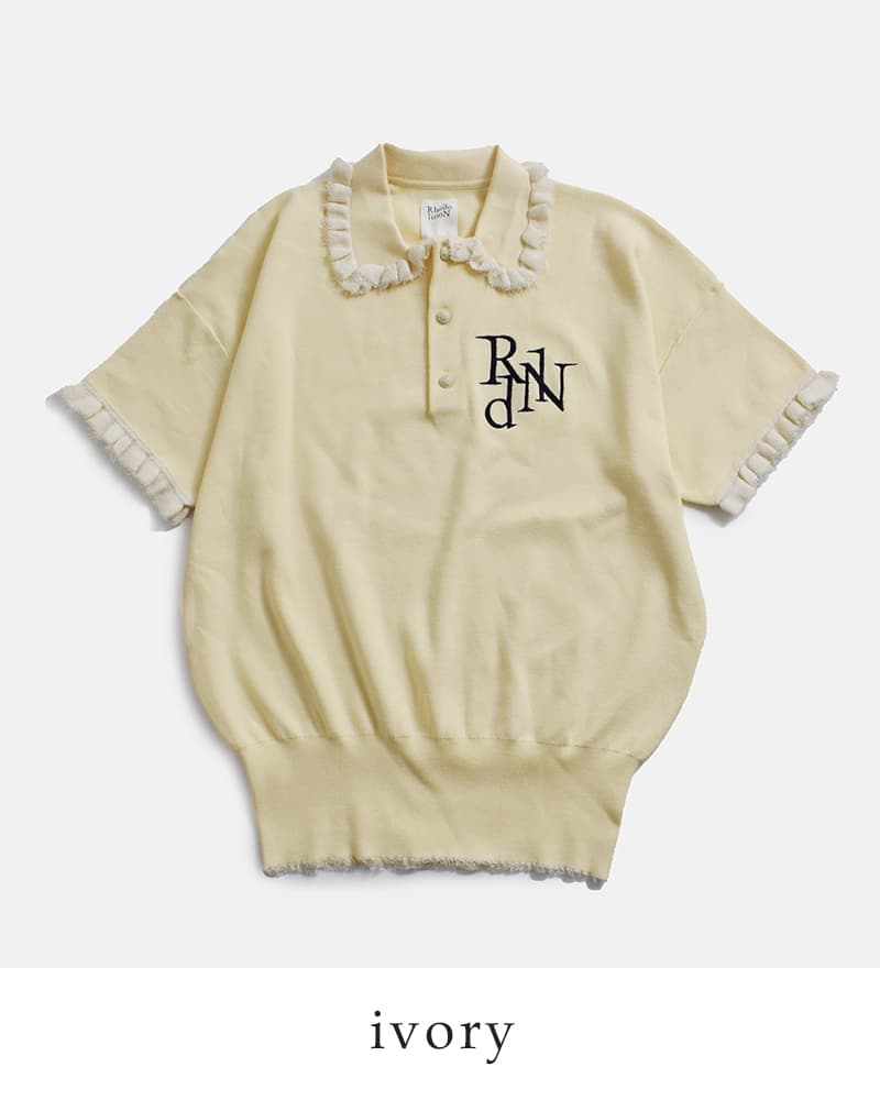 RHODOLIRION ロドリリオン 刺繍 半袖ポロシャツ “Embroidery Polo