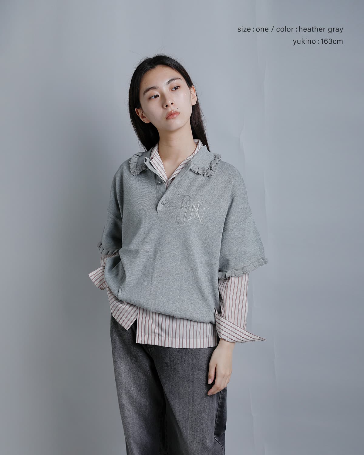 RHODOLIRION ロドリリオン 刺繍 半袖ポロシャツ “Embroidery Polo