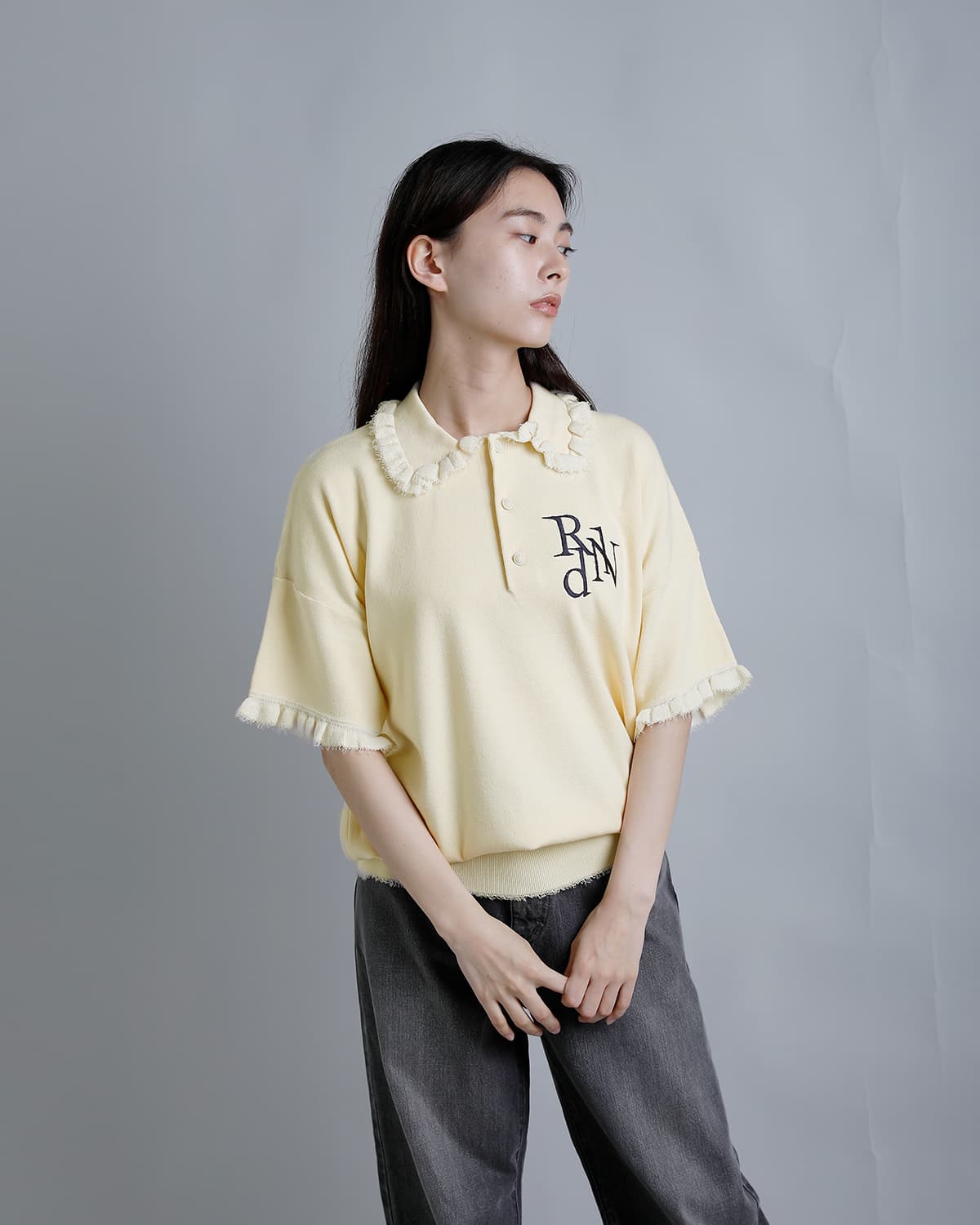RHODOLIRION ロドリリオン 刺繍 半袖ポロシャツ “Embroidery Polo