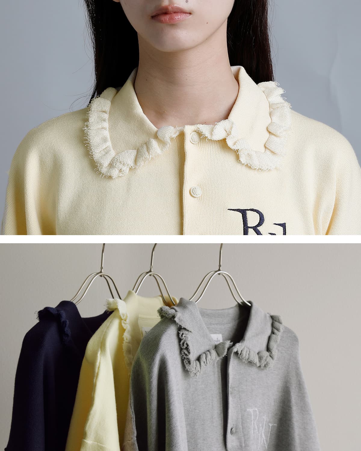 RHODOLIRION ロドリリオン 刺繍 半袖ポロシャツ “Embroidery Polo