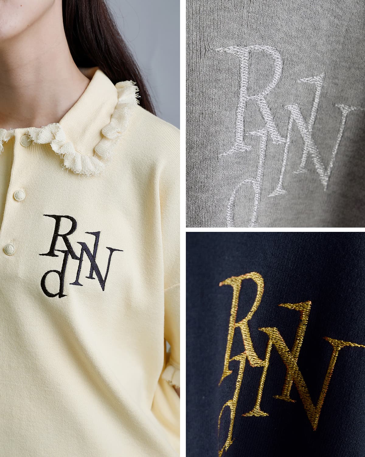 RHODOLIRION ロドリリオン 刺繍 半袖ポロシャツ “Embroidery Polo