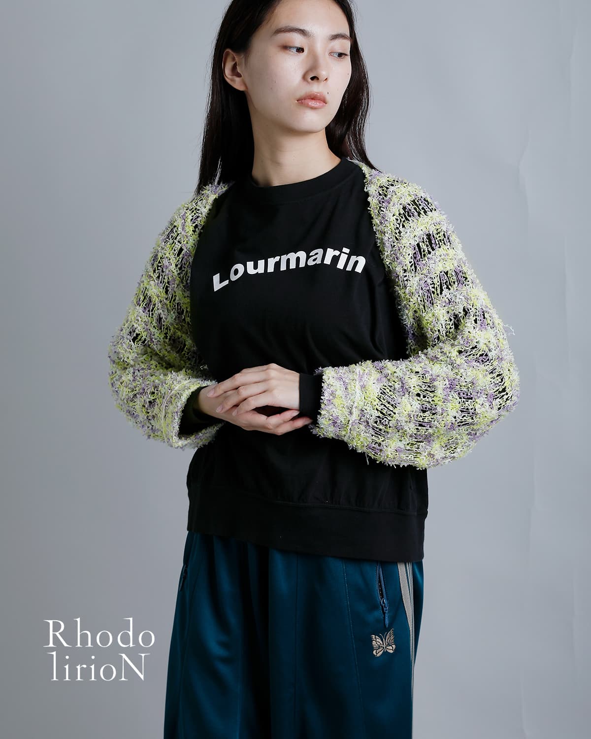 3こ1】【40%OFF】RHODOLIRION ロドリリオン ファンシーヤーン ニット