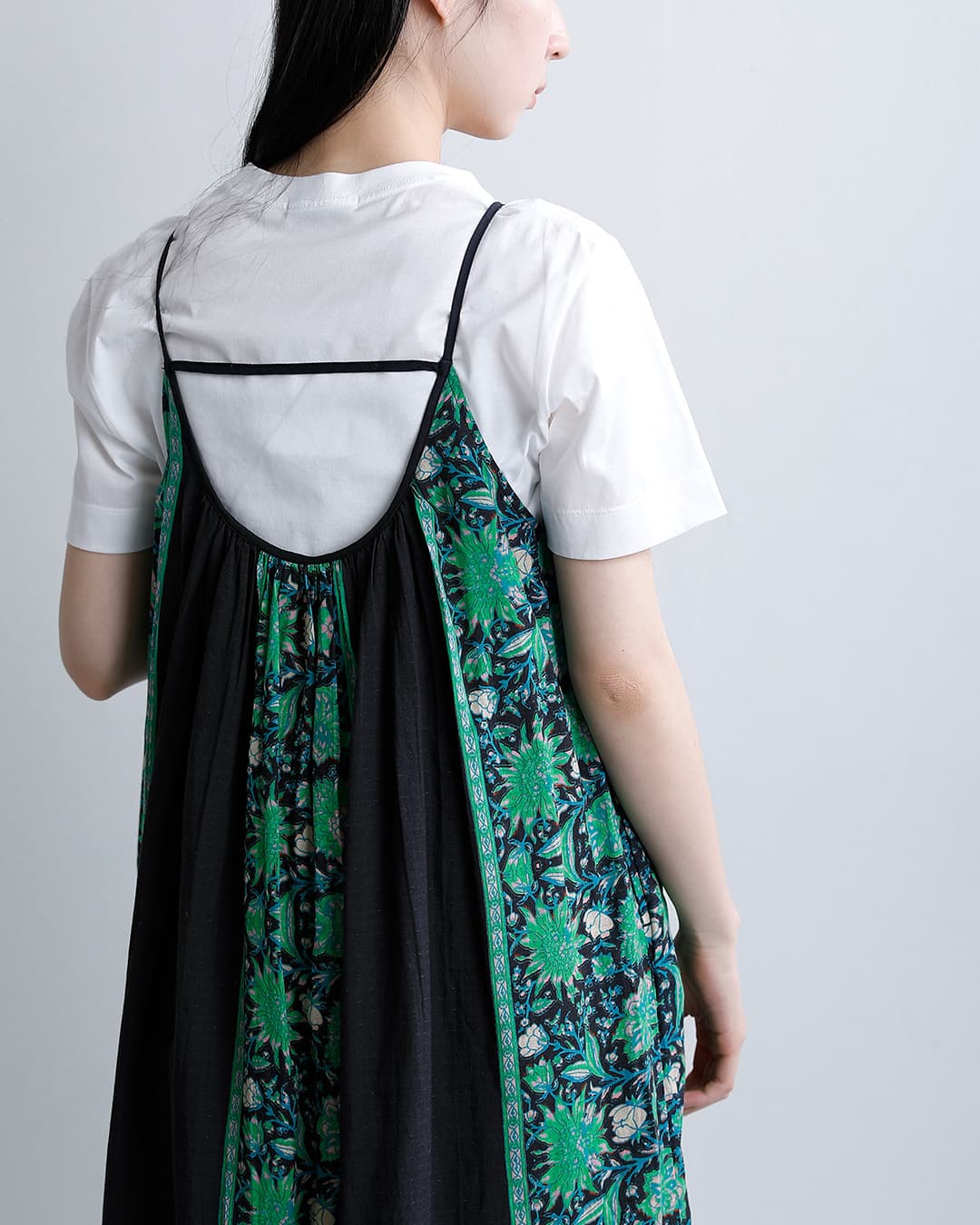 Sara Mallika サラマリカ コットン ビスコース ボーダー プリント