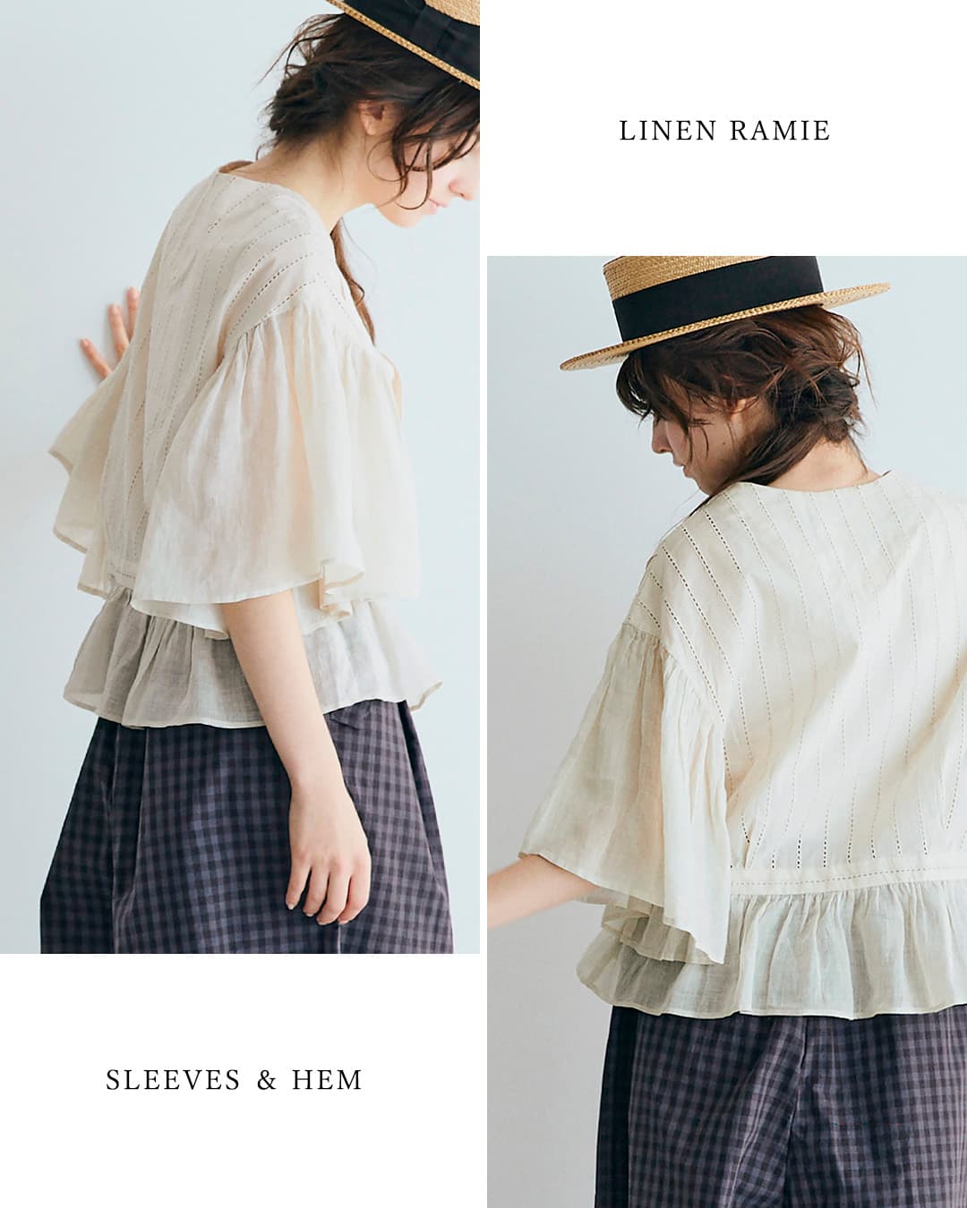 MAGALI マガリ コットン レース カシュクール ブラウス bl277