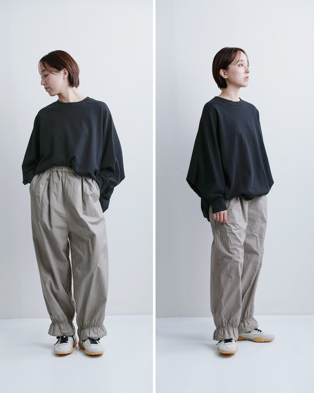 g グラム コットン ヘム フリル パンツ g-683 レディース 2026ss新作