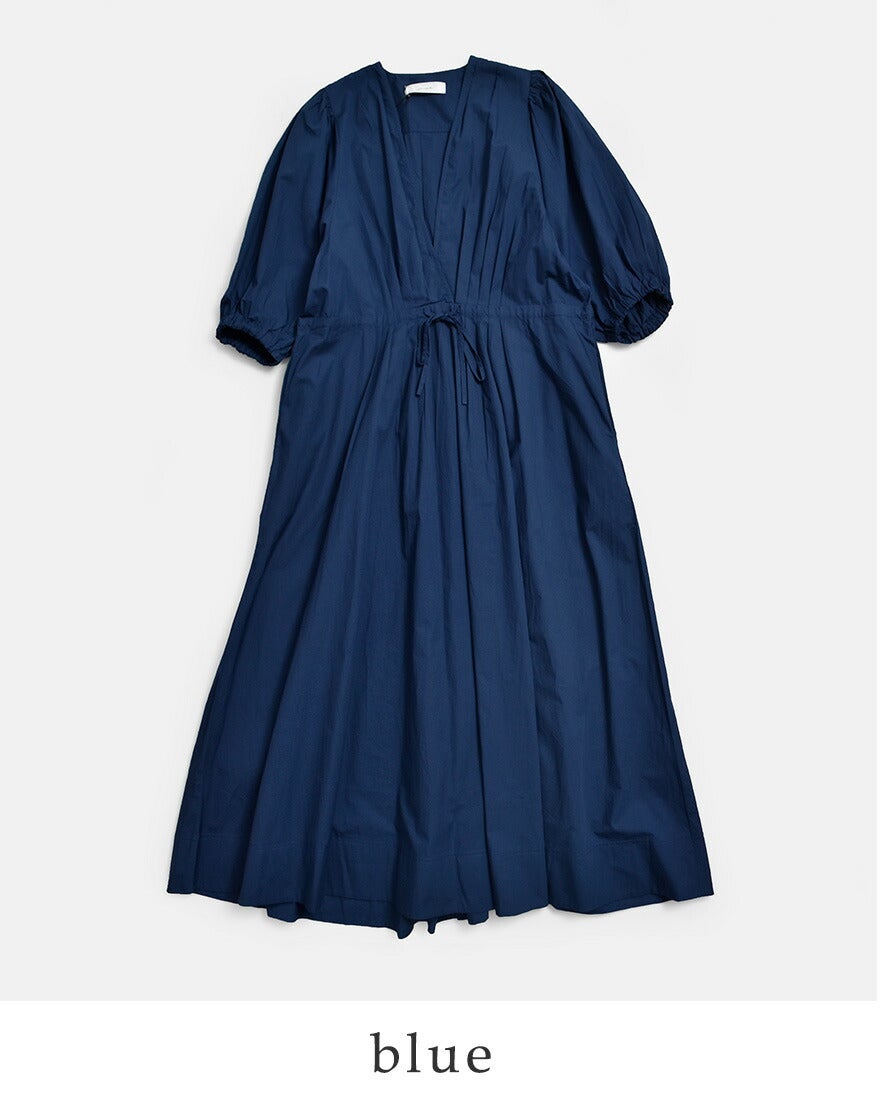 normment ノーメント コットンポプリン タック ドレス “COTTON POPLIN