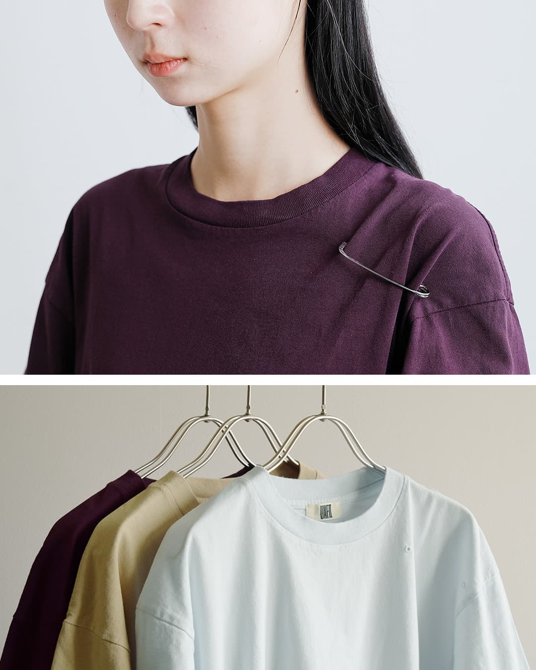 3こ1】【30%OFF】unfil アンフィル コットン リラックスフィット T