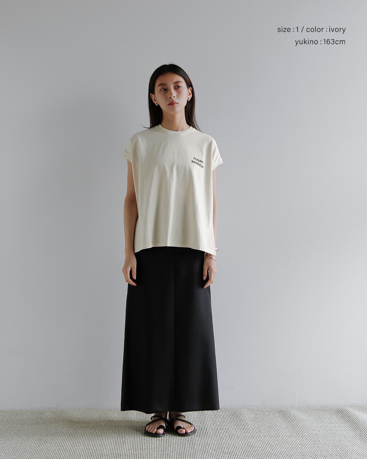 upper hights アッパーハイツ コットン ビッグ ノースリーブ Tシャツ
