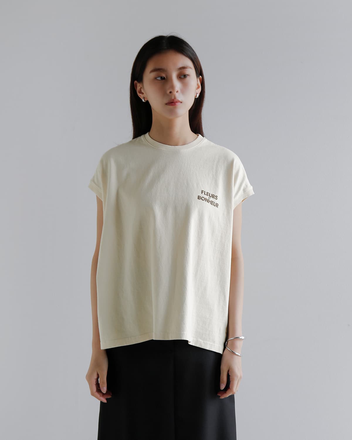 新品　BALMAIN ベージュ ノースリーブ Tシャツ upper hights アッパーハイツ コットン ビッグ ノースリーブ Tシャツ