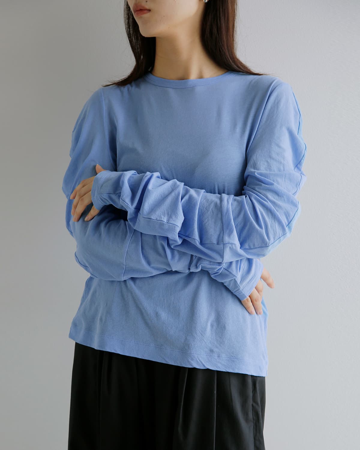 20%OFF】CINOH チノ コットン天竺 シアー ロングスリーブ プルオーバー