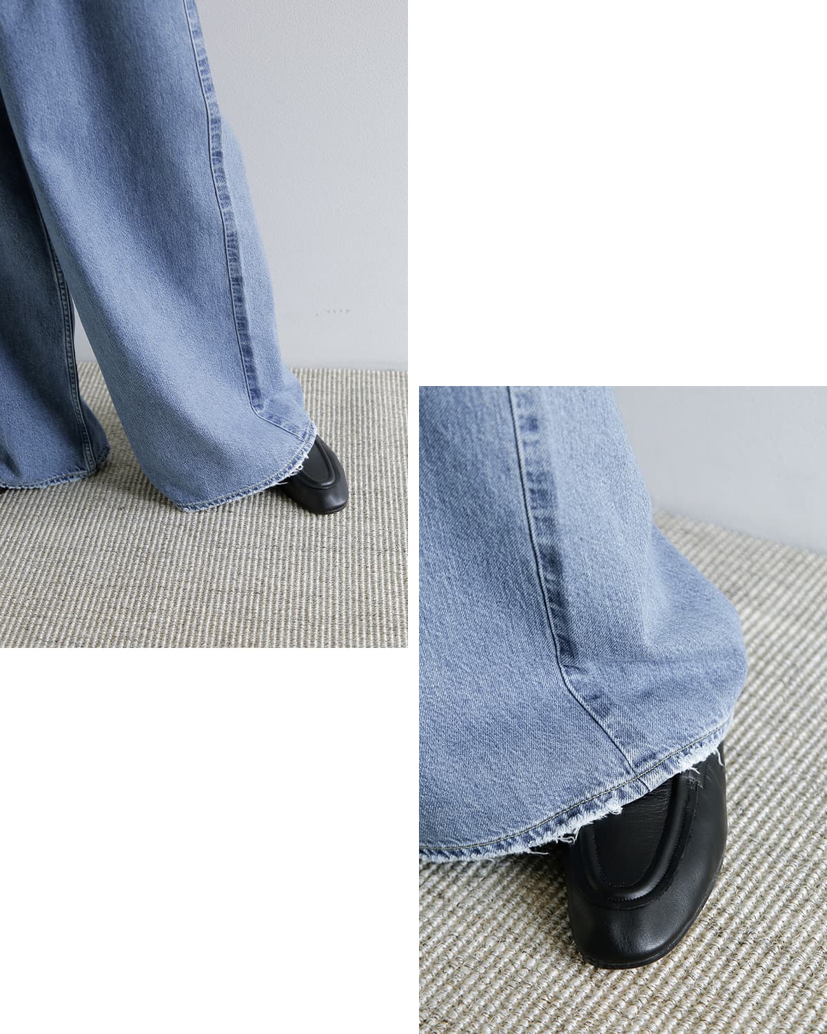 upper hights アッパーハイツ ミドルライズ ワイド バギー パンツ “THE