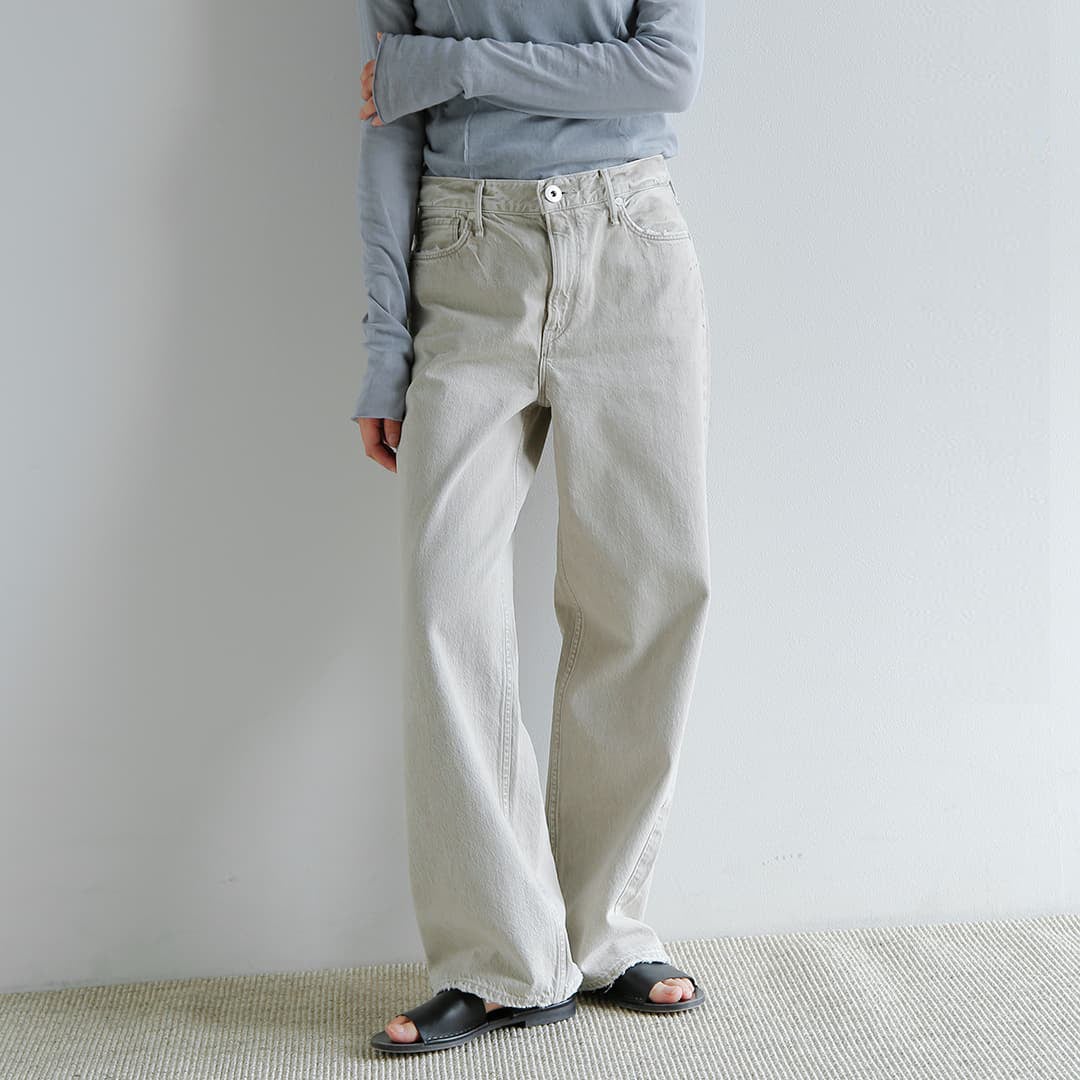 パンツ 2025SS upperhights THE NIECE MID-RISE 25 upper hights アッパーハイツ ミドルライズ ワイド ストレート デニム