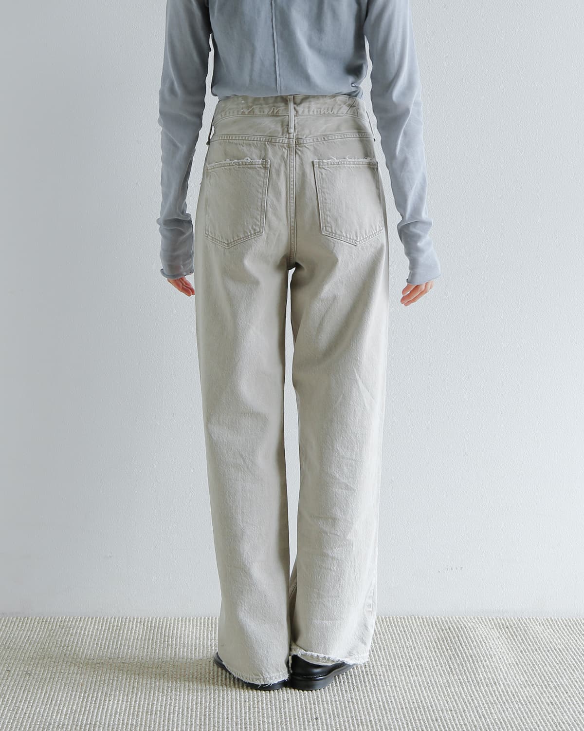 upper hights アッパーハイツ ミドルライズ ワイド ストレート デニム