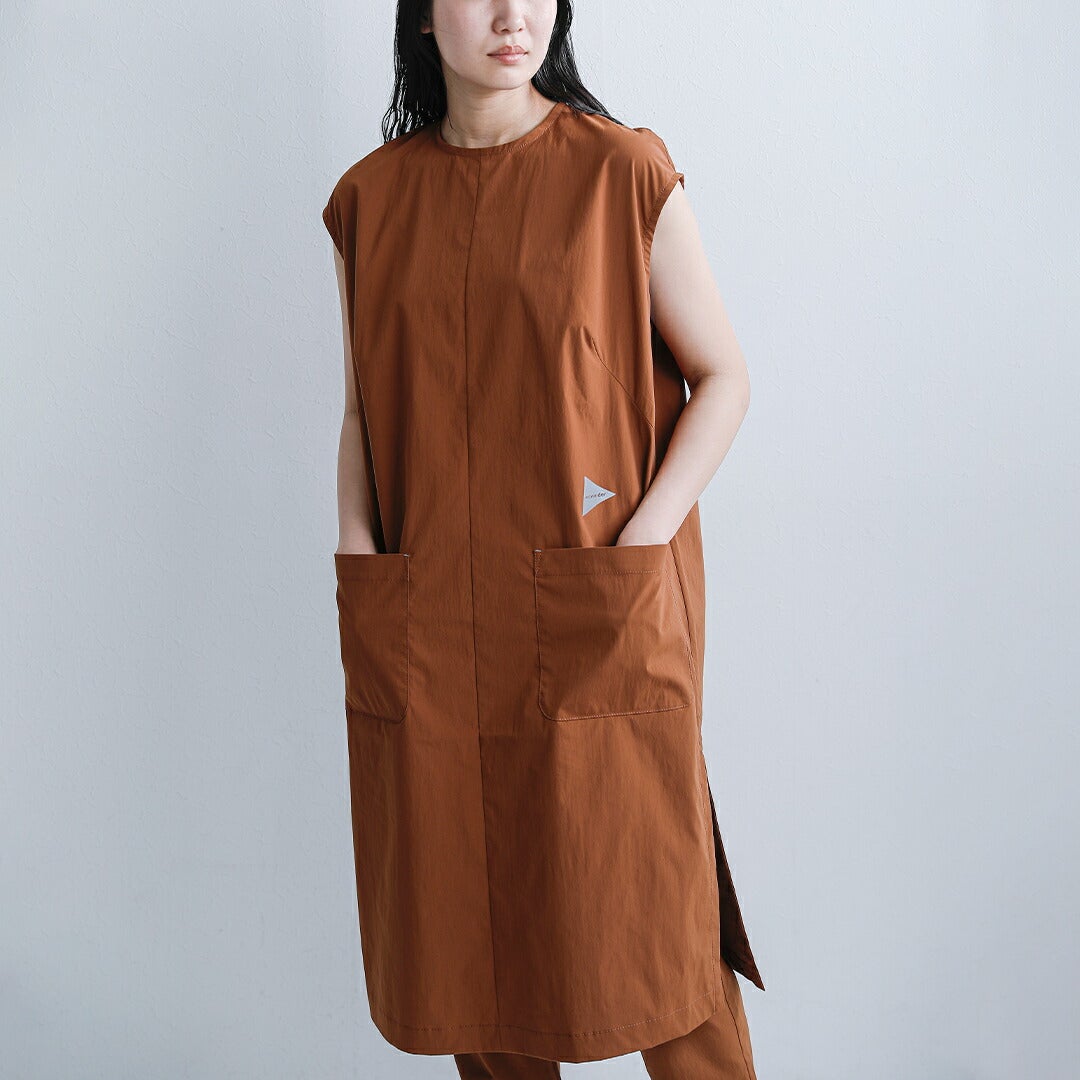 and wander アンドワンダー UV Cut ストレッチドレス　ワンピース and wander アンドワンダー UVカット ストレッチ ドレス UV cut
