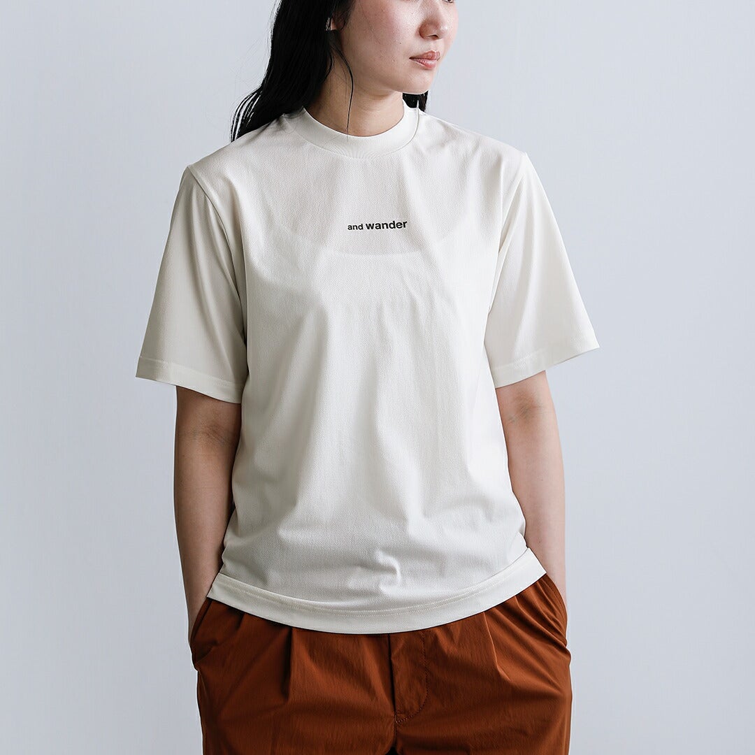 and wander アンドワンダー ドライメッシュ Tシャツ dry mesh T 574