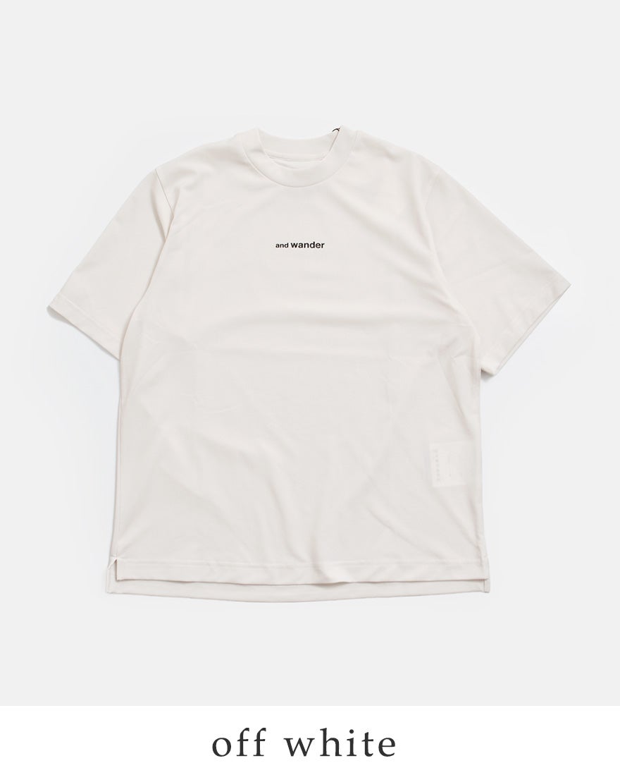 and wander アンドワンダー ドライメッシュ Tシャツ dry mesh T 574