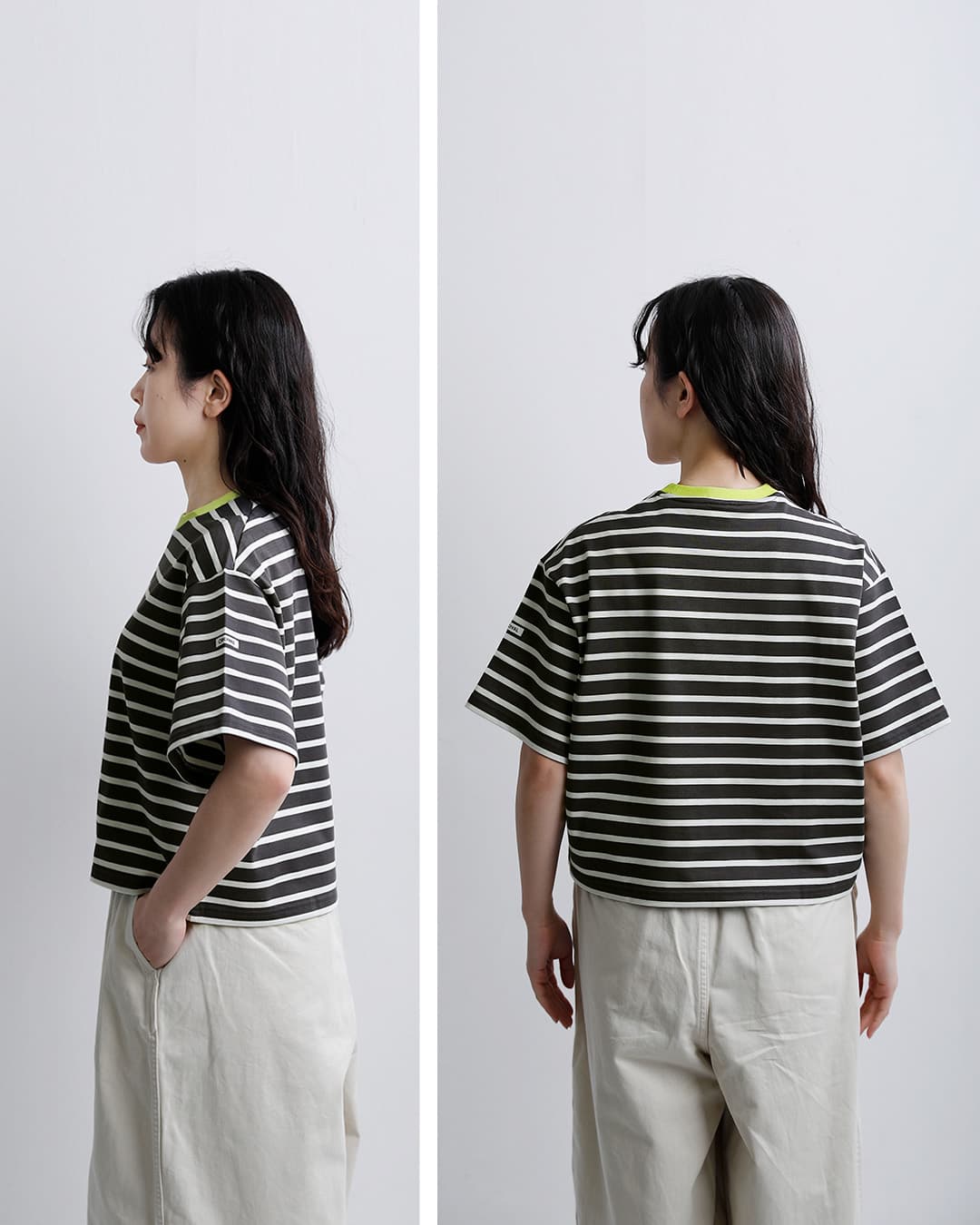 ♡かっぱのオーコ様ご確認♡約35cm◦11cmボネ無しお洋服ぴんく系♡ ORCIVAL オーチバル オーシバル コットン天竺 クルーネック 半袖T