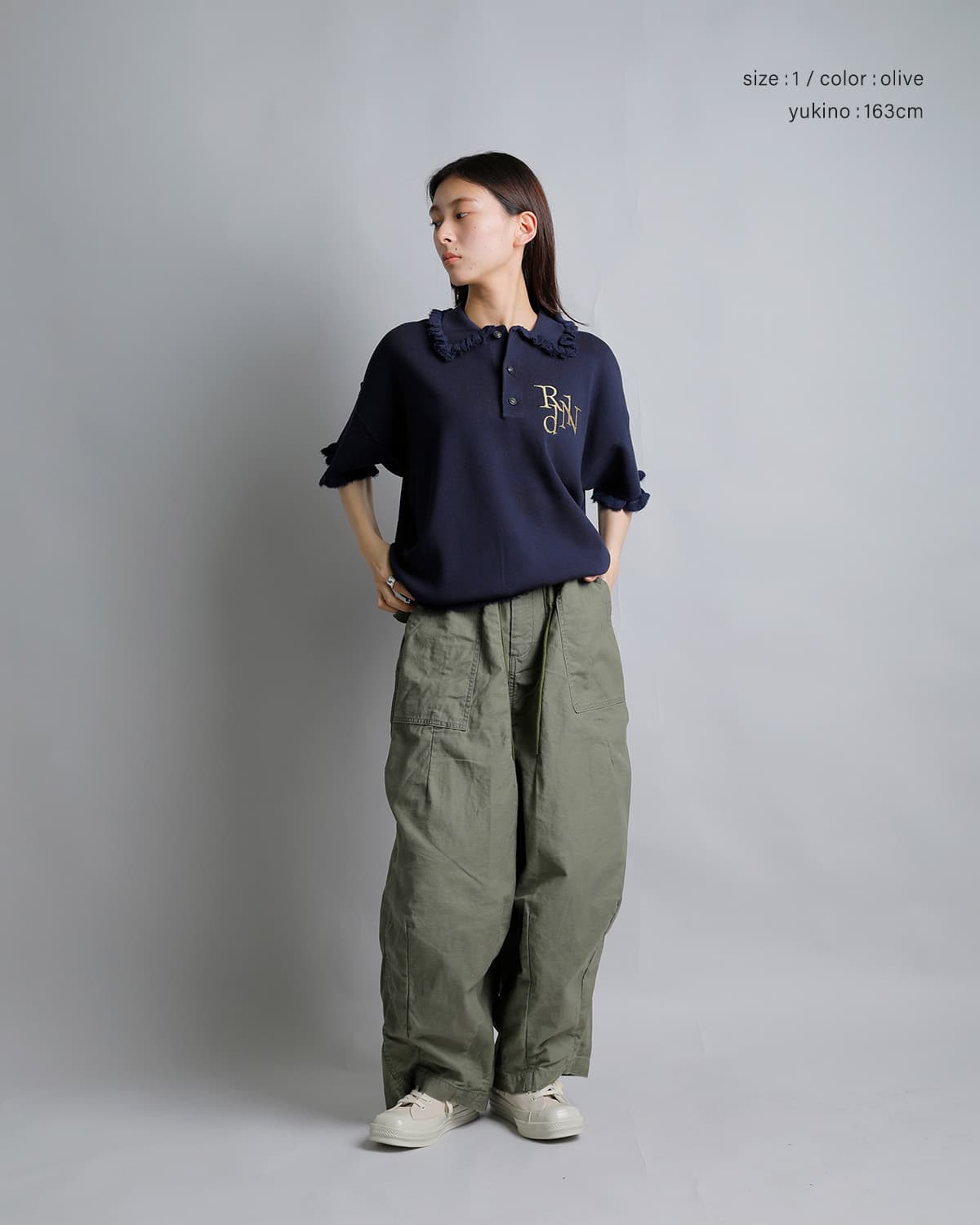 パンツ theredthred S nylon jersey pants lace Needles ニードルス コットン H.D.ファティーグパンツ “H.D. Pant