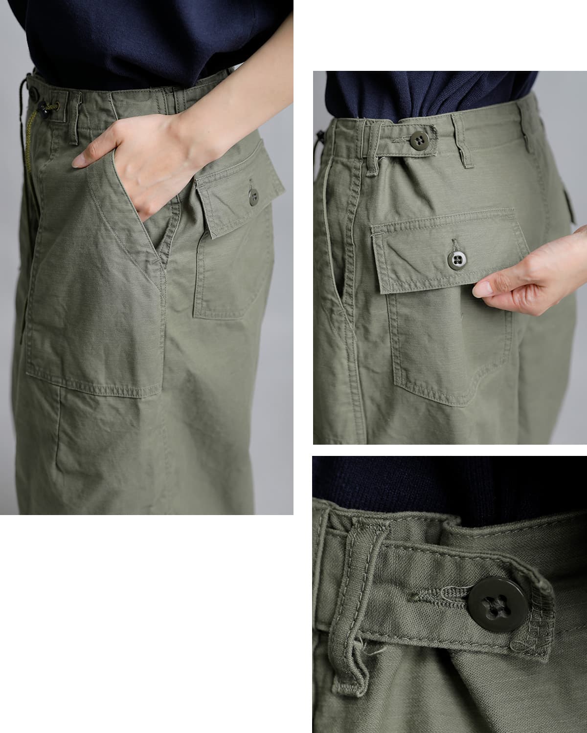 Needles ニードルス コットン H.D.ファティーグパンツ “H.D. Pant