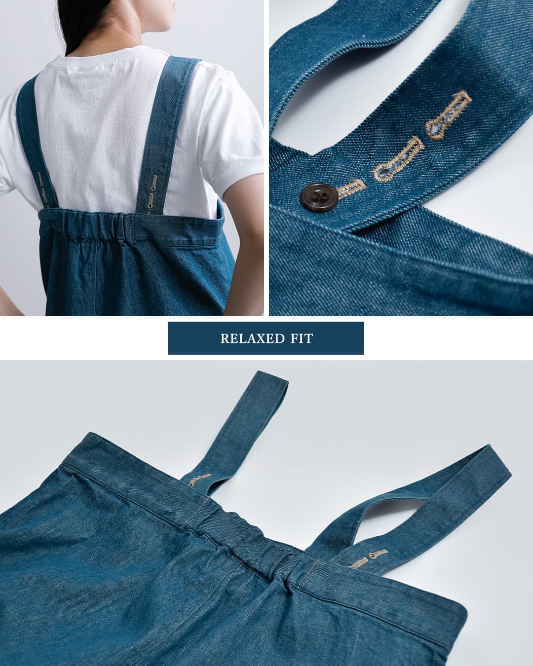 Yarmo ヤーモ デニム ハイライズ ブレース トラウザー パンツ yar-26ss