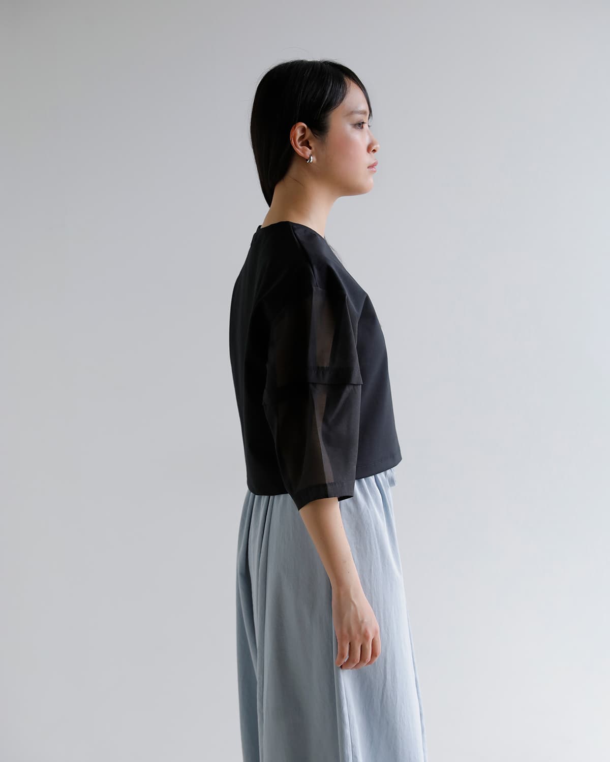MANOF マノフ シアースリーブ カット トップス 80105-1063 2026ss新作