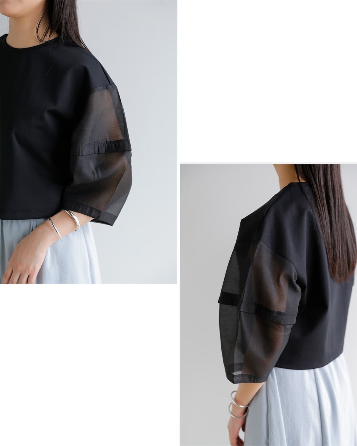 MANOF マノフ シアースリーブ カット トップス 80105-1063 2026ss新作