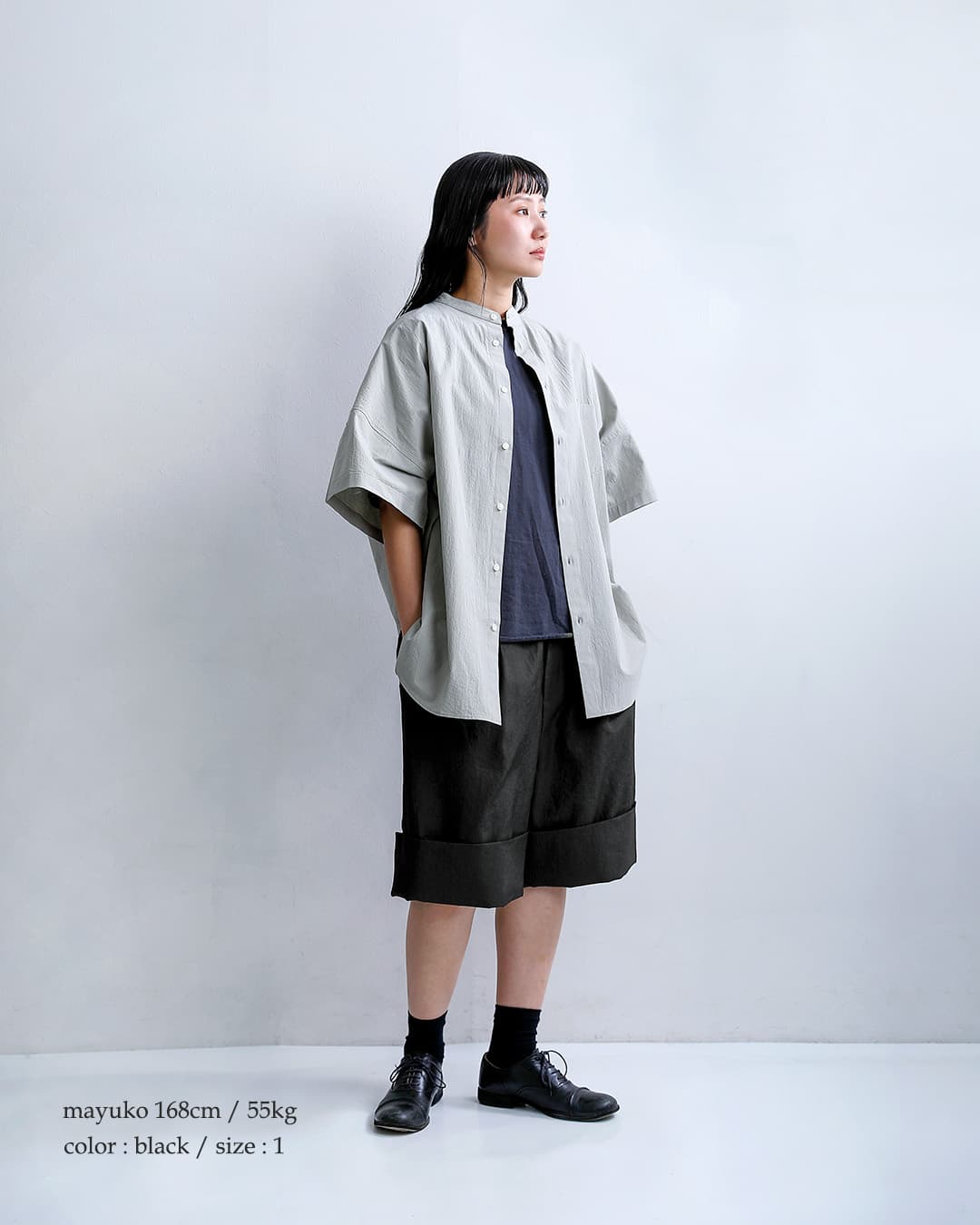 Dulcamara ドゥルカマラ ドライポリ ダブルヘム ショートパンツ d126
