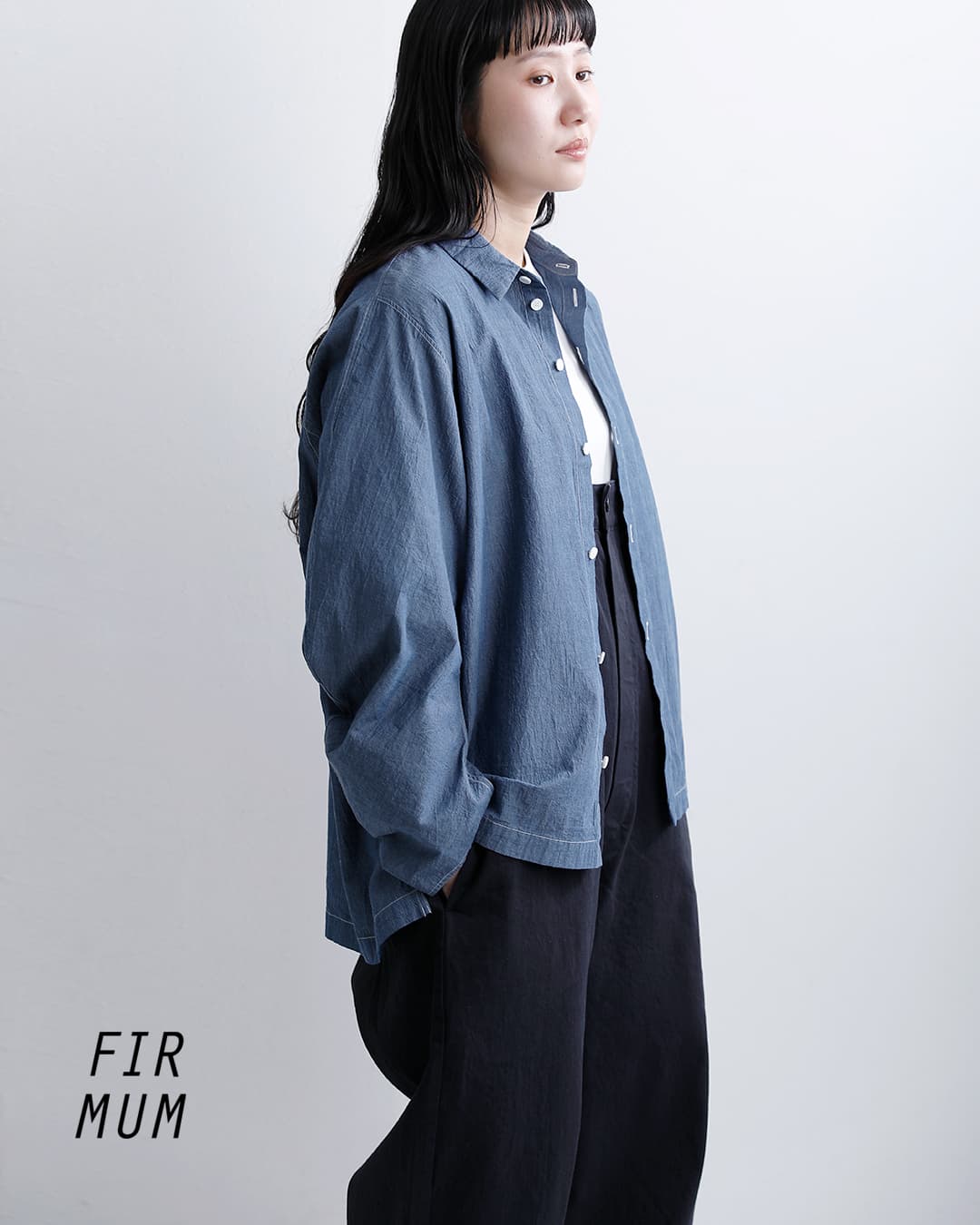 FIR MUM フィル マム オーガニックコットン強撚ウェザー ビッグ