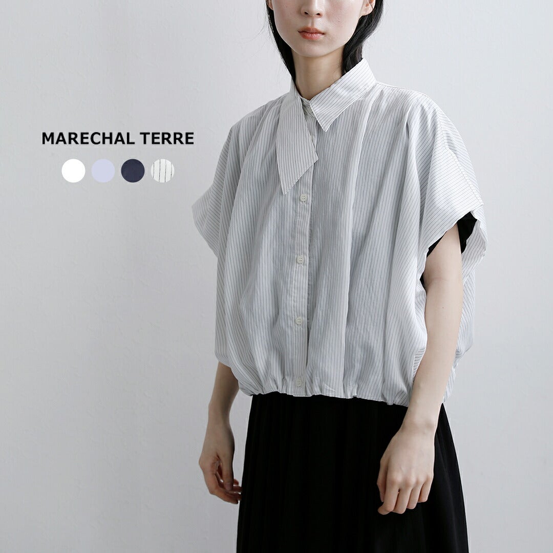 MARECHAL TERRE マルシャルテル アシンメトリーカラー ワイド タック