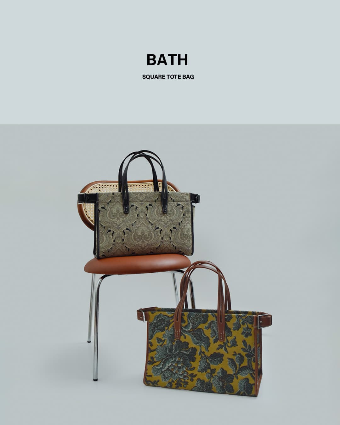A VACATION ア ヴァケーション スクエア トートバッグ BATH 26ss-a109