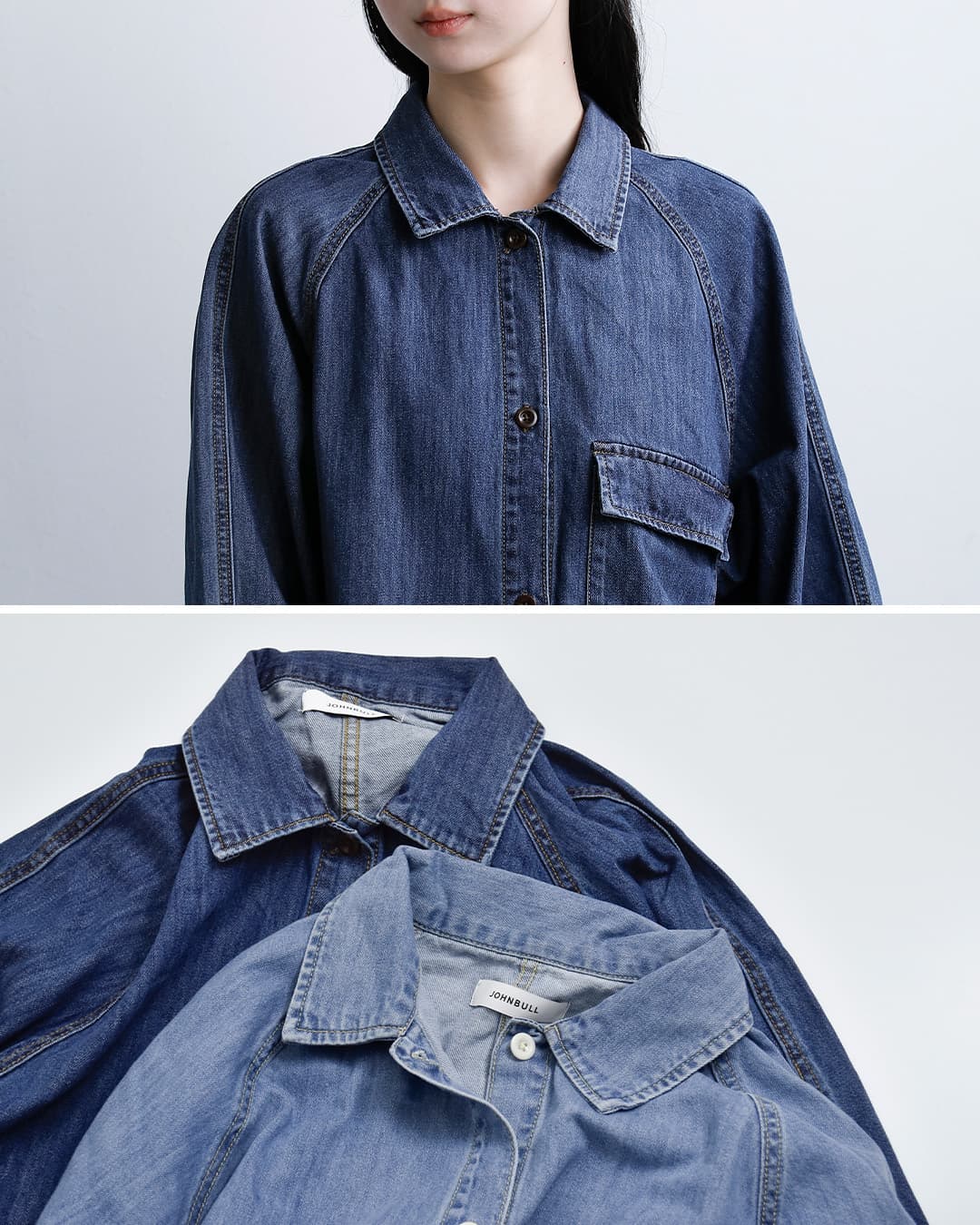 クーポン対象】【30%OFF】Johnbull ジョンブル コットン ライトデニム