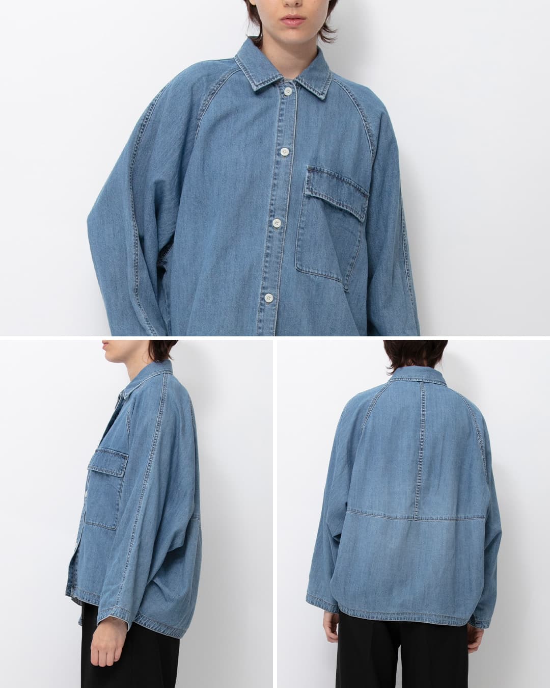 3こ1】【30%OFF】Johnbull ジョンブル コットン ライトデニム シャツ