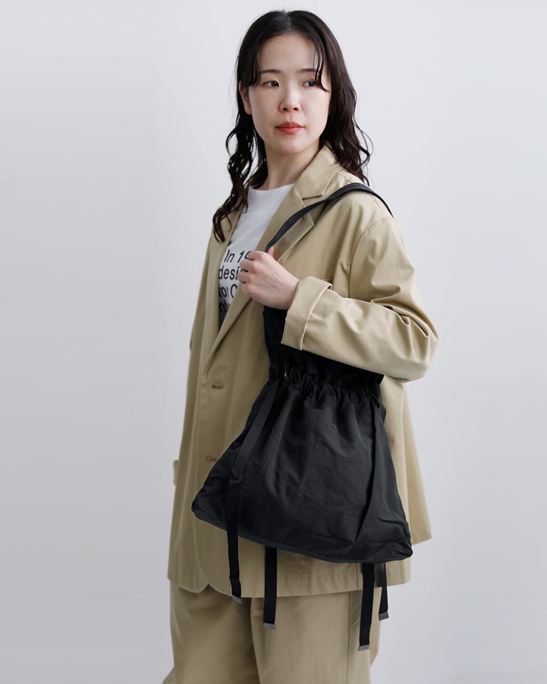 バッグ aicoco ACOC アコック ドローストリング バッグ drawstring-bag レディース