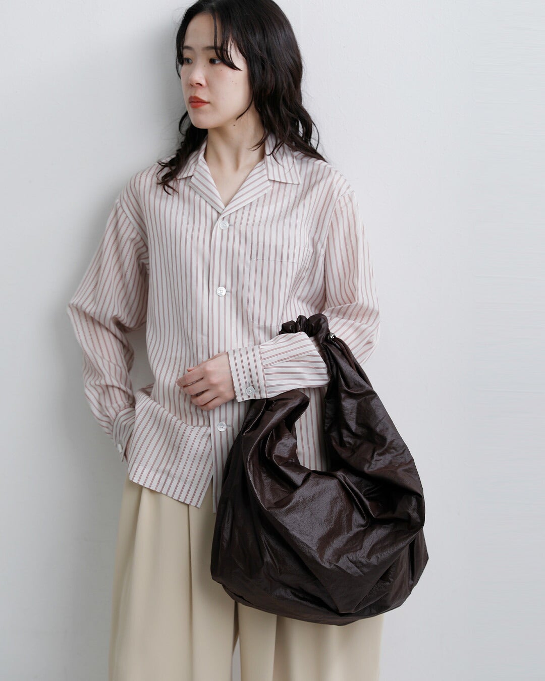 バッグ aicoco ACOC アコック グロッシー ミッド タングル ツイスト バッグ Glossy