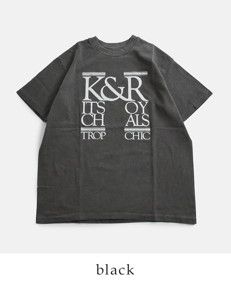 20%OFF】KURO クロ ラウンドシェイプ ダイ プリント Tシャツ 17