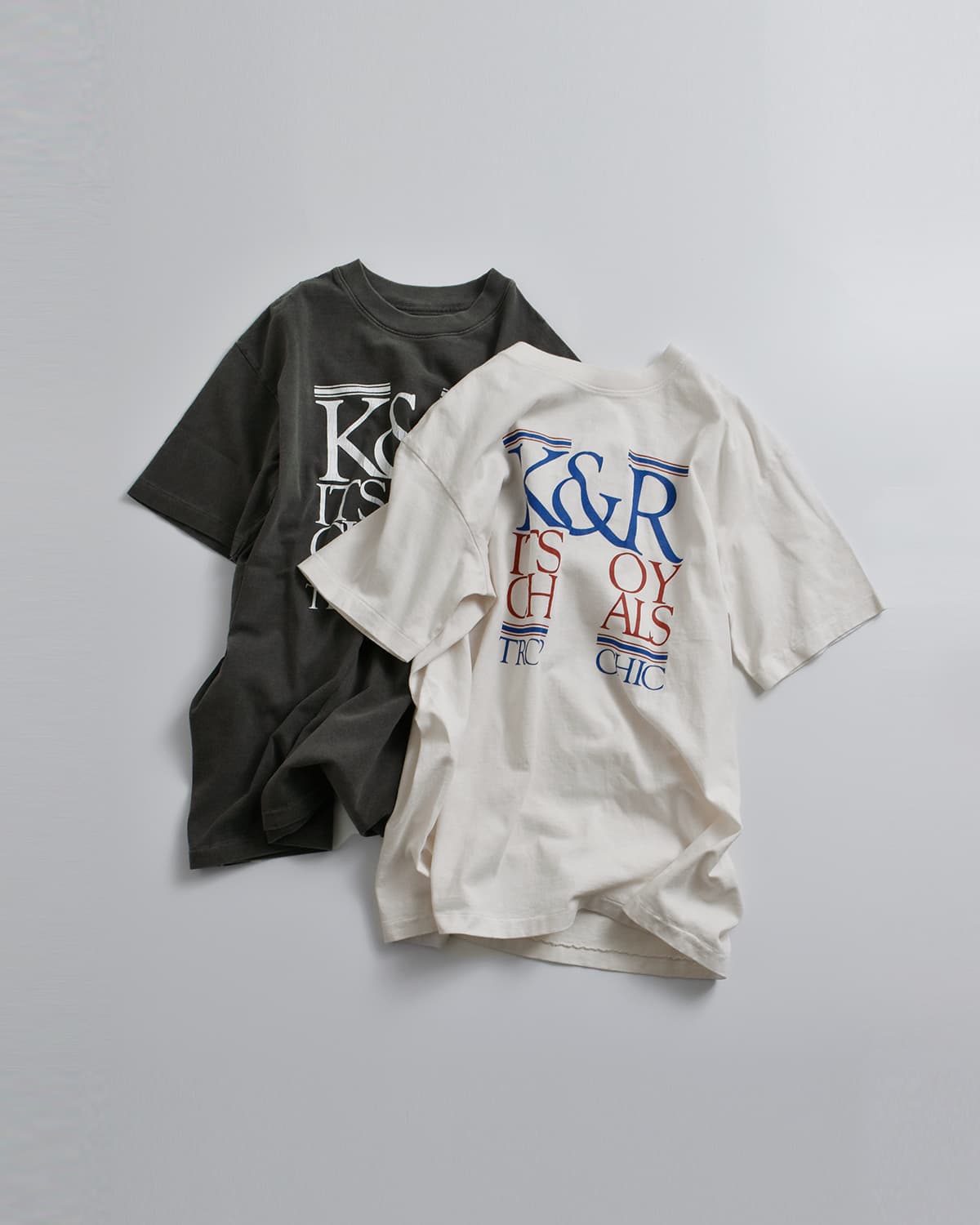 KUROページ KURO クロ ラウンドシェイプ ダイ プリント Tシャツ 17/- ROUND SHAPE