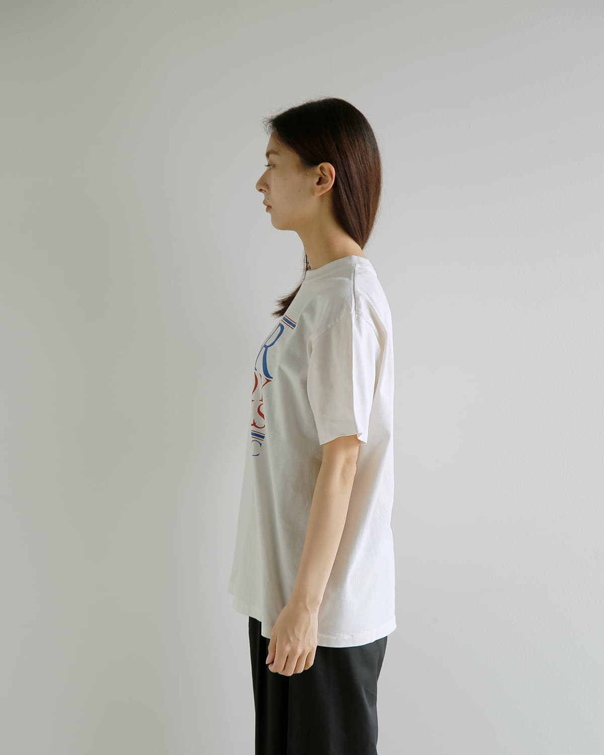 KURO クロ ラウンドシェイプ ダイ プリント Tシャツ 17/- ROUND SHAPE