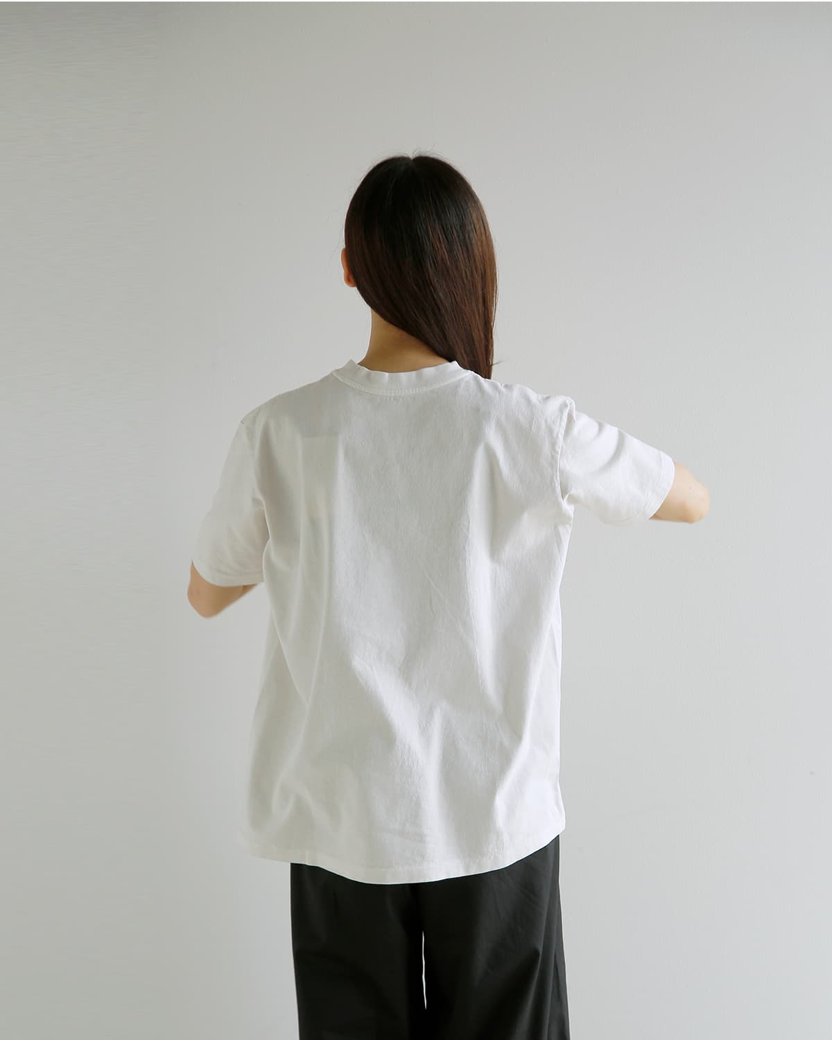 KURO クロ ラウンドシェイプ ダイ プリント Tシャツ 17/- ROUND SHAPE