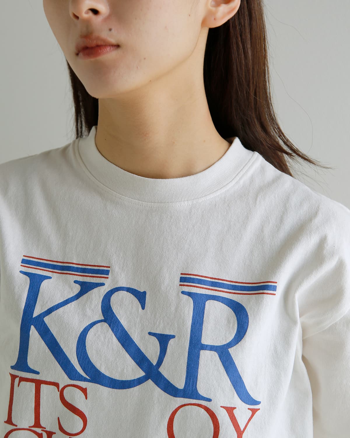 KURO クロ ラウンドシェイプ ダイ プリント Tシャツ 17/- ROUND SHAPE