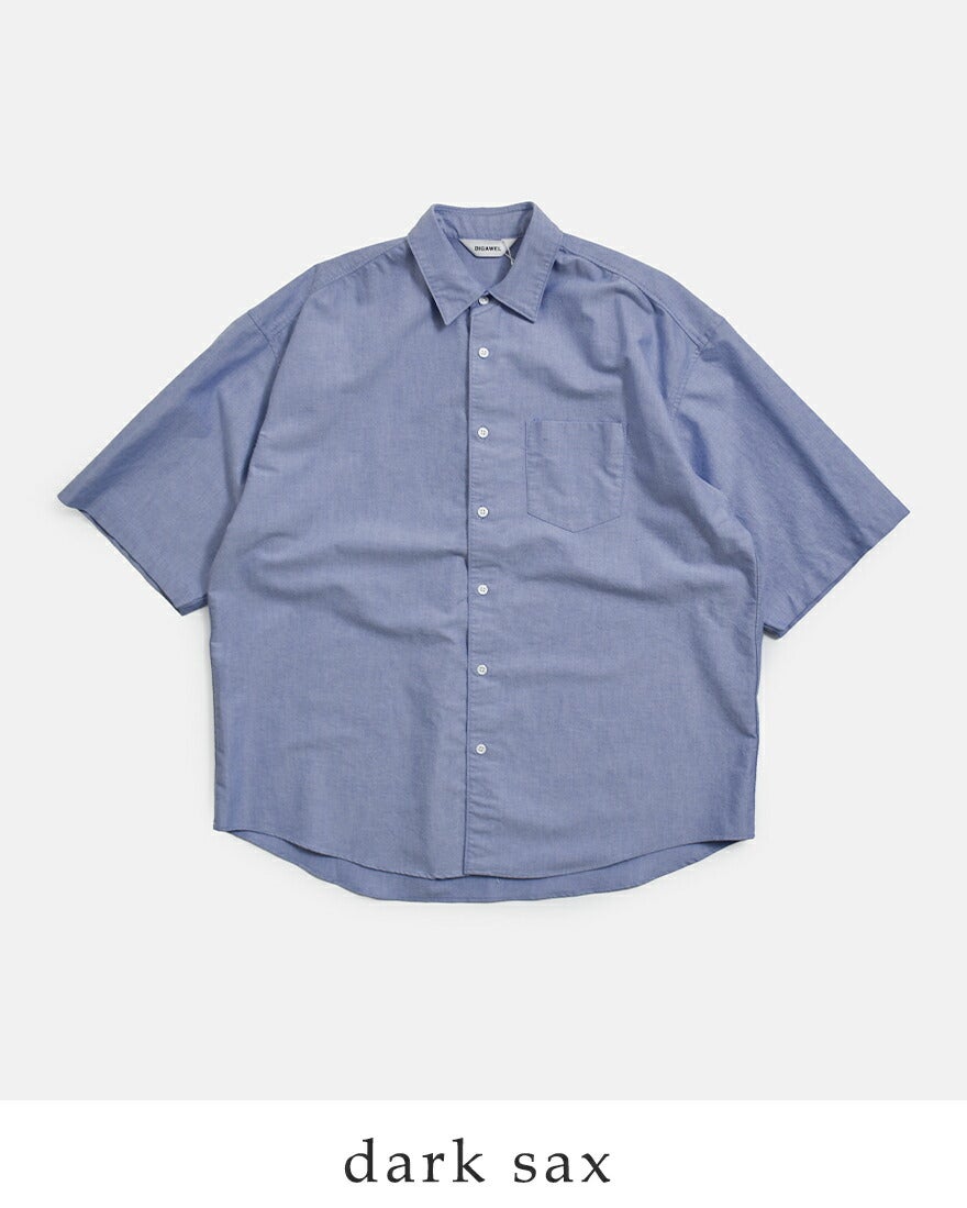 40%OFF】DIGAWEL ディガウェル コットン オーバーサイズ 半袖シャツ