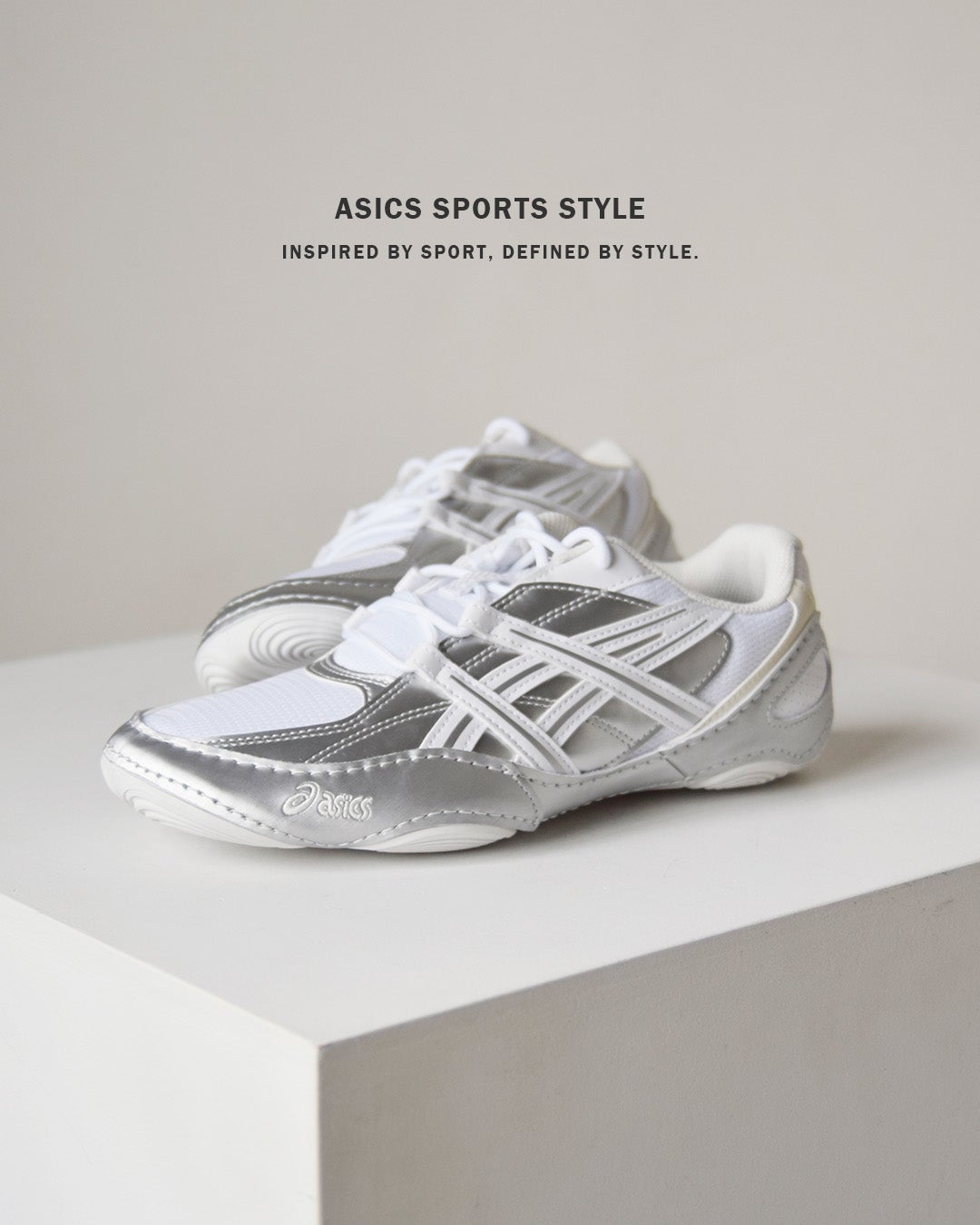 アシックス ボクシング、レスリングシューズ ハイカット ホワイト/グレー ASICS アシックス ハイパーシンク スポーツスタイル スニーカー