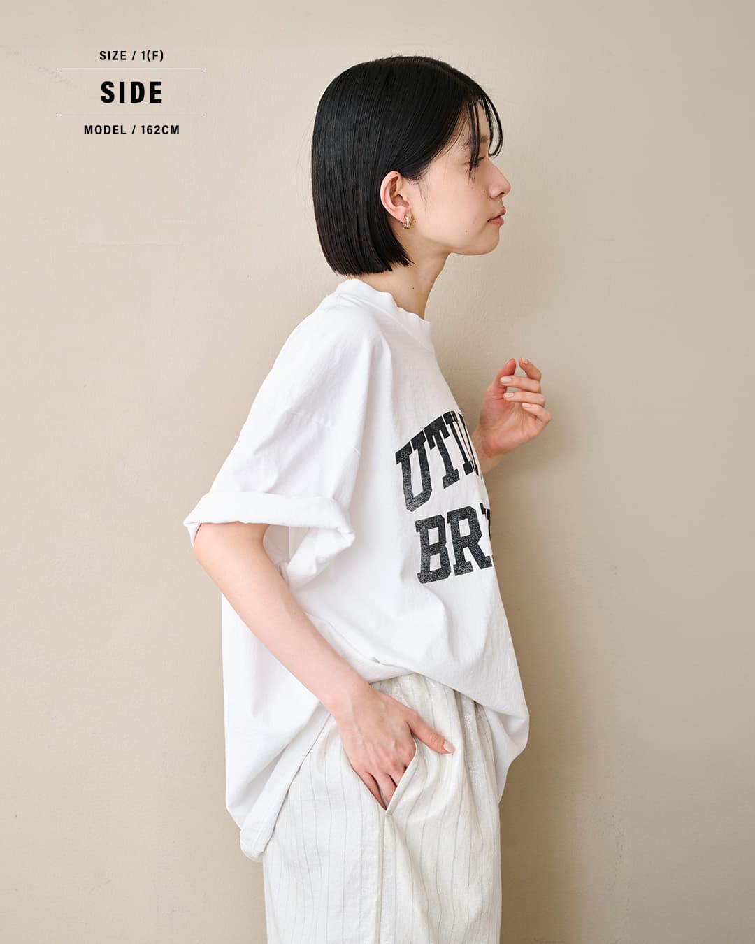 kha:ki カーキ プリント ワイド Tシャツ WIDE TEE mil26scs3498-9