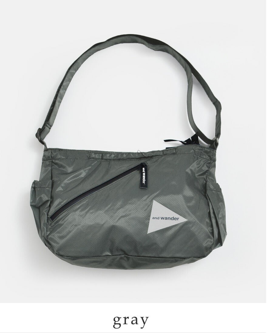 and wander アンドワンダー シル ショルダーバッグ sil shoulder bag