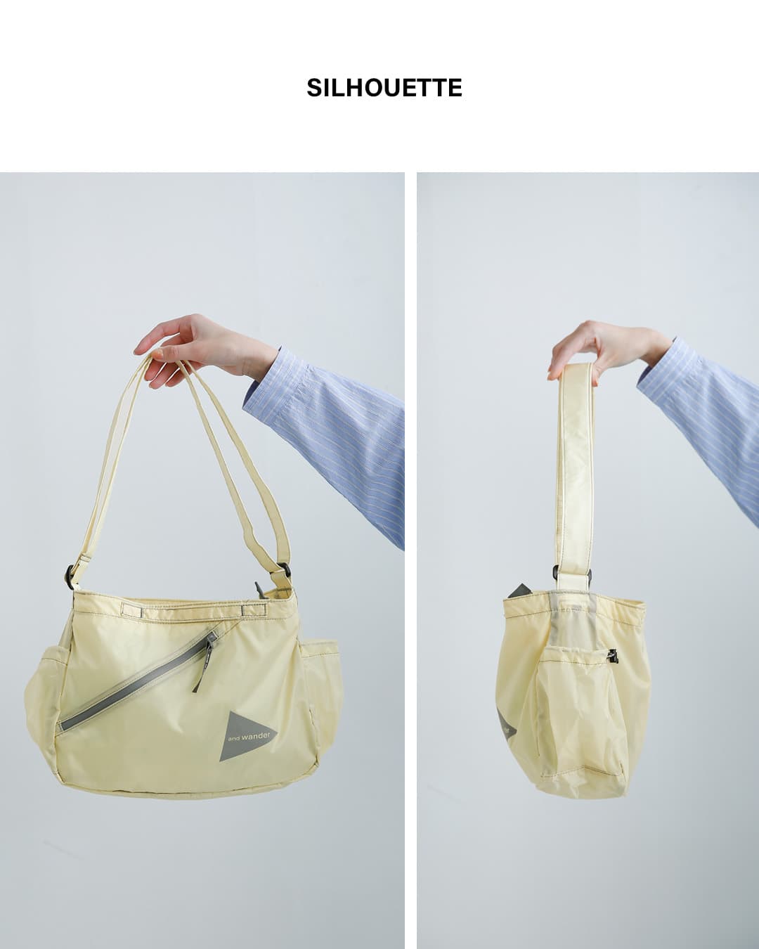 and wander アンドワンダー シル ショルダーバッグ sil shoulder bag