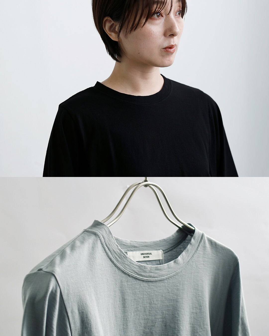 universal seven ユニヴァーサルセブン COOL強撚天竺 BIGスリーブ T